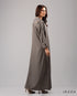 Sophisticated Lapel Collar Ankle Length Dress 56022